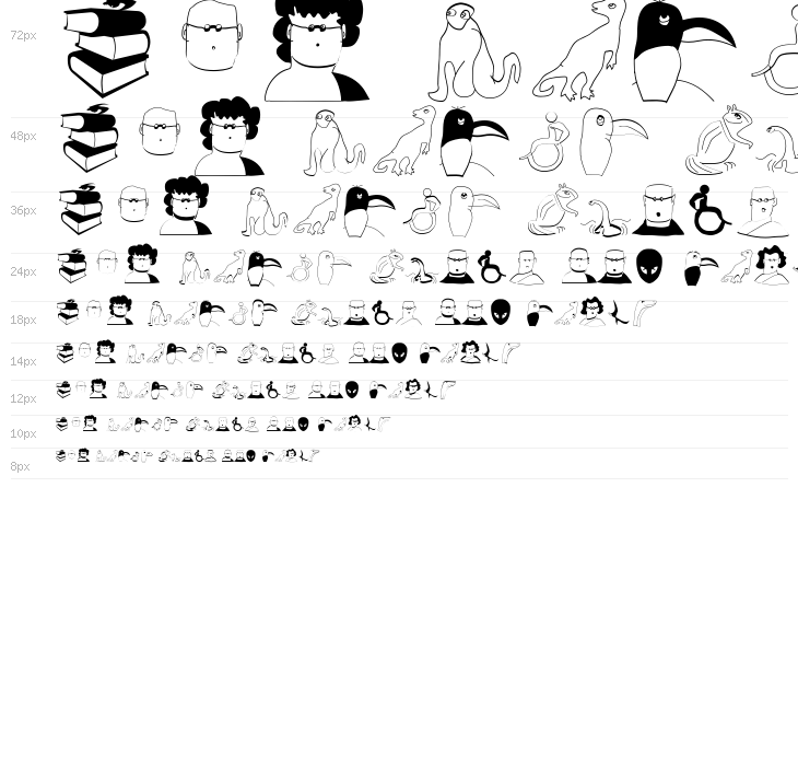 Characters Waterfall