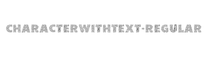 CharacterwithText-Regular  Скачать бесплатные шрифты