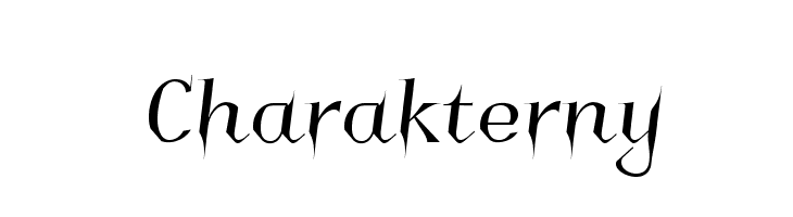 Charakterny Font