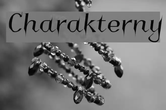 Charakterny Font examples