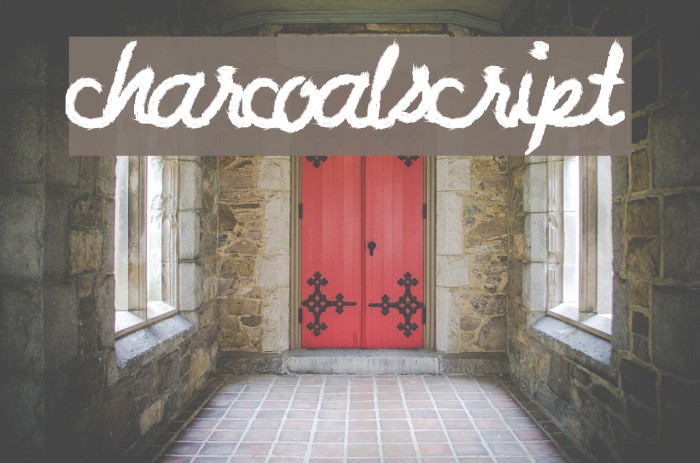 CharcoalScript Font examples