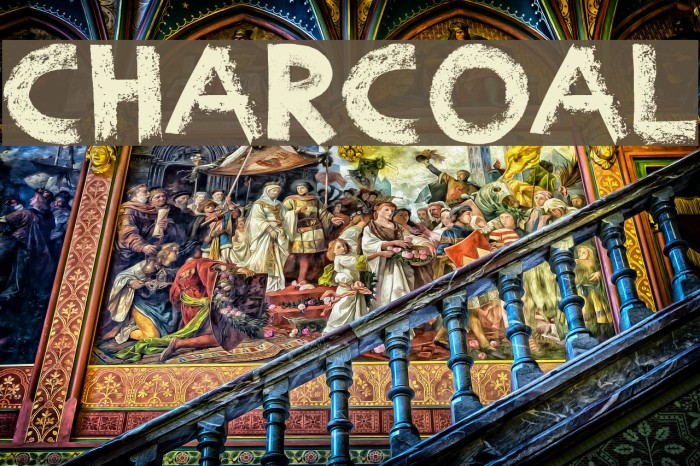 Charcoal Font examples