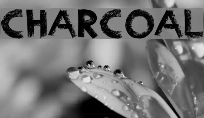 Charcoal Fonte examples