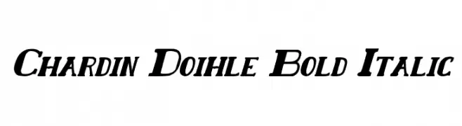 Chardin Doihle Bold Italic  フリーフォントのダウンロード