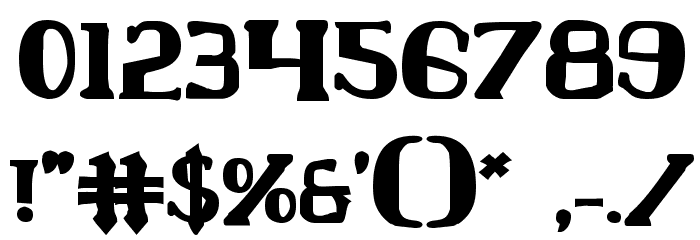Chardin Doihle Bold Font OTHER CHARS