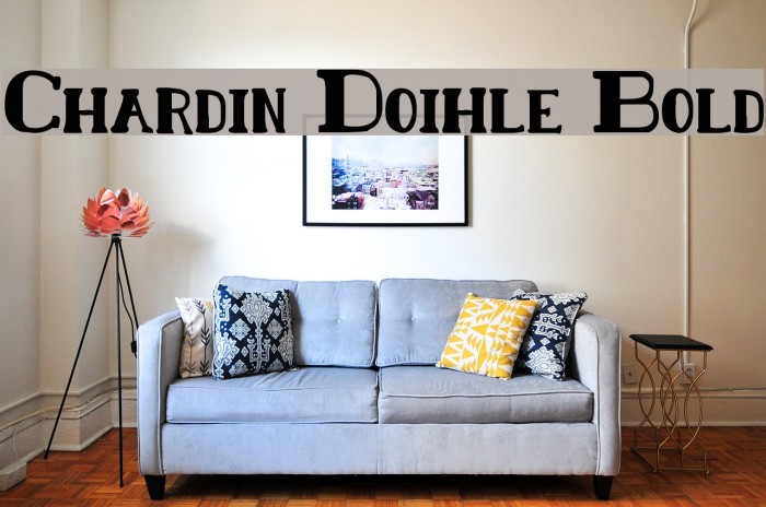 Chardin Doihle Bold Font examples
