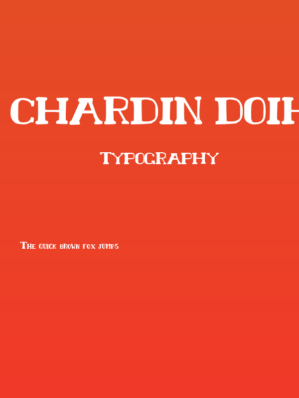 Chardin Doihle Bold Poster