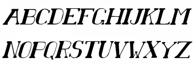 Chardin Doihle Condensed Italic Schriftart Groß