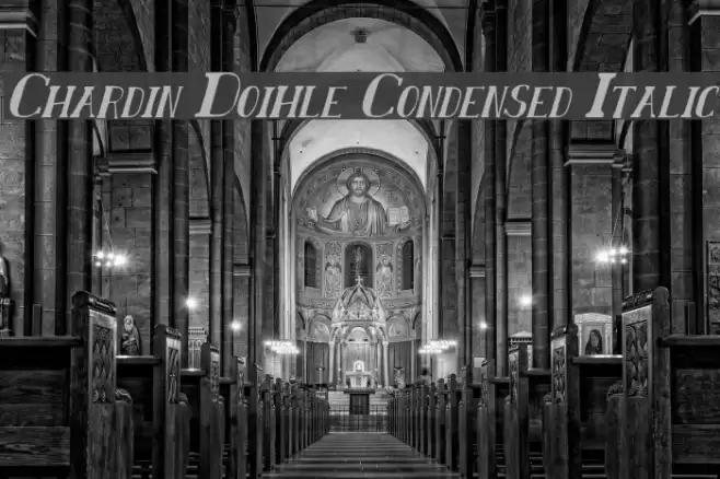 Chardin Doihle Condensed Italic Fuentes examples