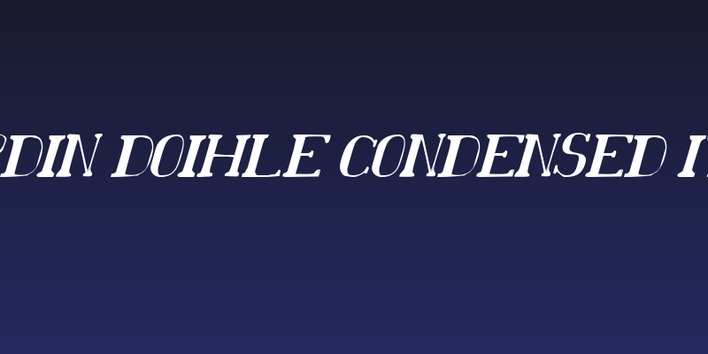 Chardin Doihle Condensed Italic Social Header