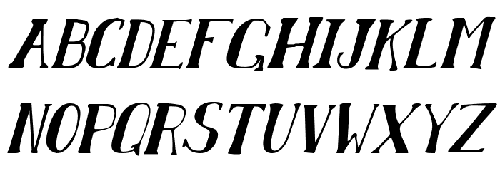 Chardin Doihle Condensed Italic Font LOWERCASE