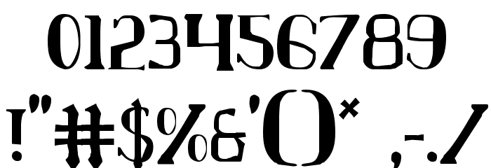 Chardin Doihle Condensed Font OTHER CHARS