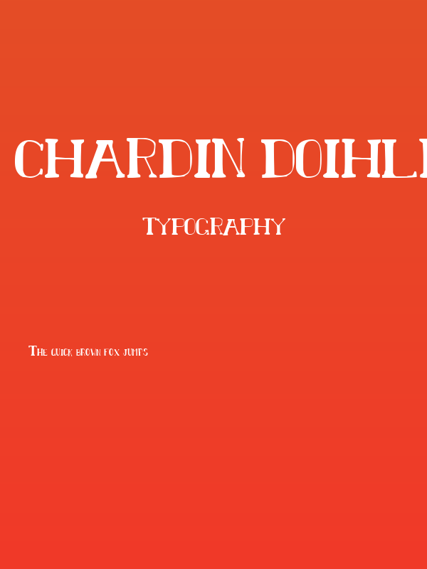 Chardin Doihle Condensed Poster