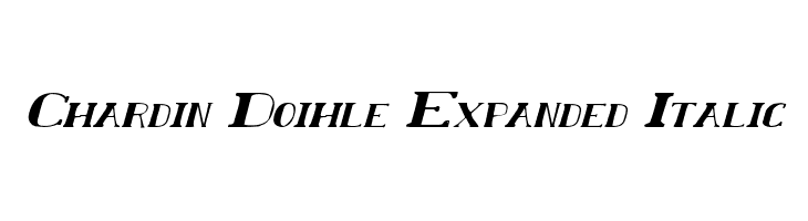 Chardin Doihle Expanded Italic  لخطوط تنزيل