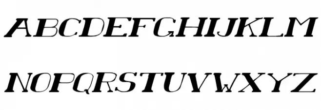 Chardin Doihle Expanded Italic Fonte MAIÚSCULAS