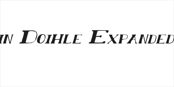 Chardin Doihle Expanded Italic Logo
