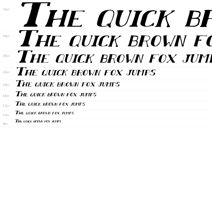Chardin Doihle Expanded Italic Waterfall