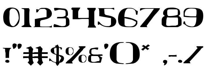 Chardin Doihle Expanded Font OTHER CHARS