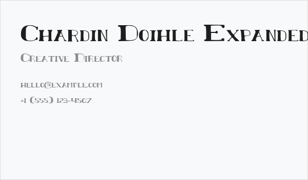 Chardin Doihle Expanded Business Card