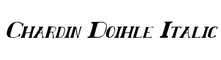 Chardin Doihle Italic  baixar fontes gratis