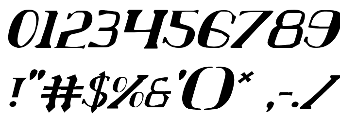 Chardin Doihle Italic Font OTHER CHARS