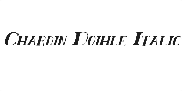 Chardin Doihle Italic Logo
