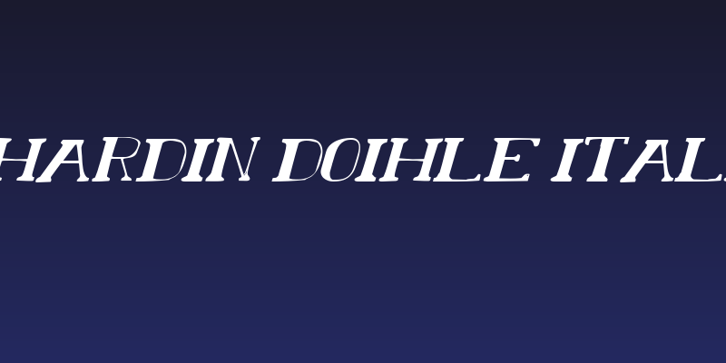 Chardin Doihle Italic Social Header
