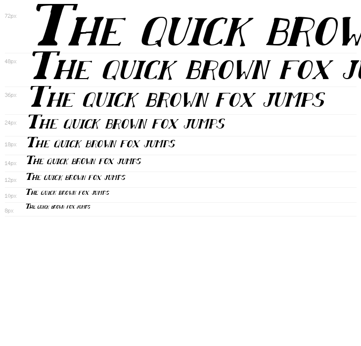 Chardin Doihle Italic Waterfall