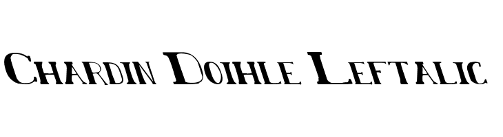 Chardin Doihle Leftalic  नि: शुल्क फ़ॉन्ट्स डाउनलोड