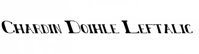 Chardin Doihle Leftalic  नि: शुल्क फ़ॉन्ट्स डाउनलोड