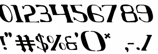 Chardin Doihle Leftalic Font OTHER CHARS