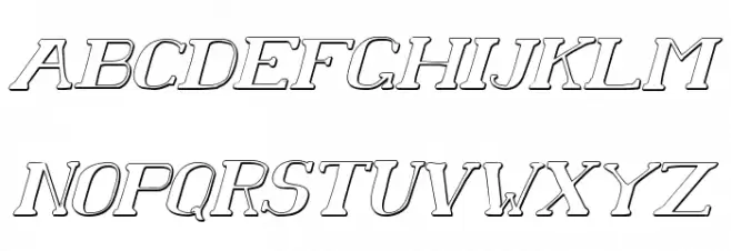 Chardin Doihle Shadow Italic Font Litere mari