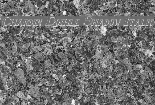 Chardin Doihle Shadow Italic Fuentes examples