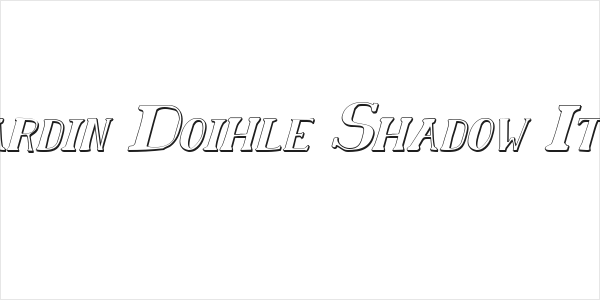 Chardin Doihle Shadow Italic Logo
