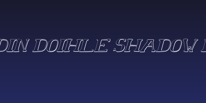 Chardin Doihle Shadow Italic Social Header