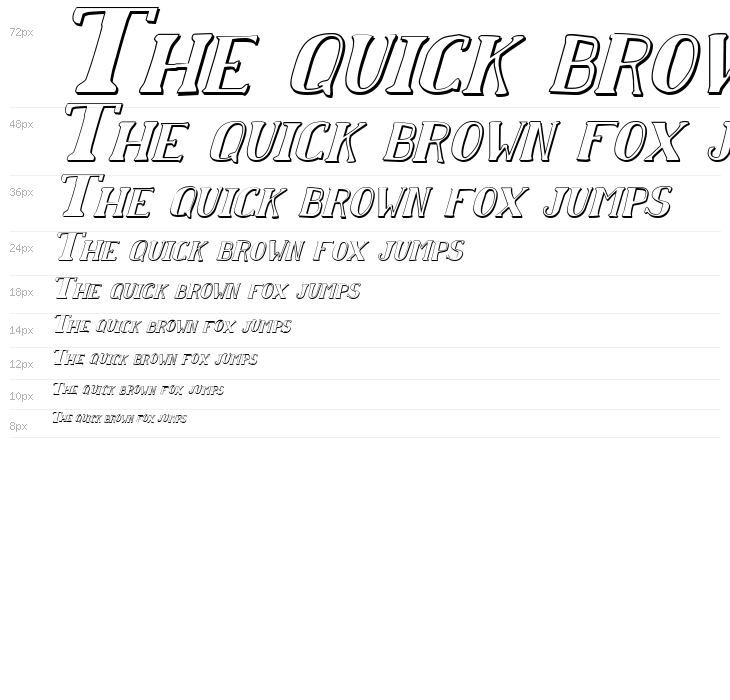 Chardin Doihle Shadow Italic Waterfall