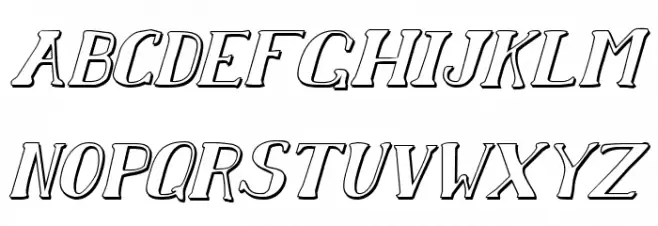 Chardin Doihle Shadow Italic Caratteri MINUSCOLO