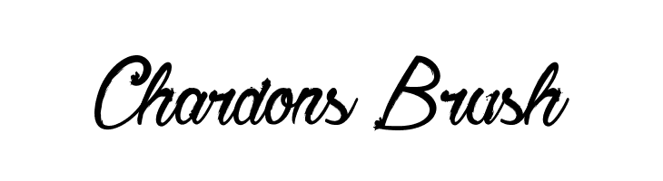 Chardons Brush Font