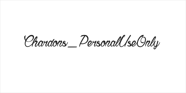 Chardons_PersonalUseOnly Logo