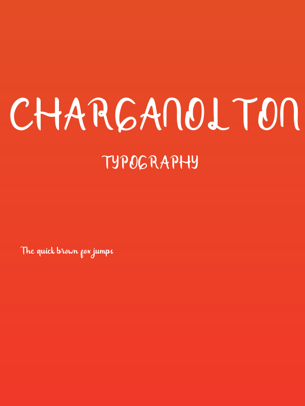 Charganolton Regular Poster