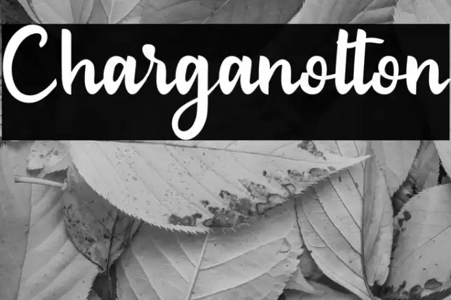 Charganolton Font examples