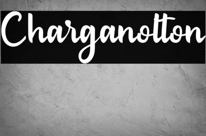 Charganolton Font examples