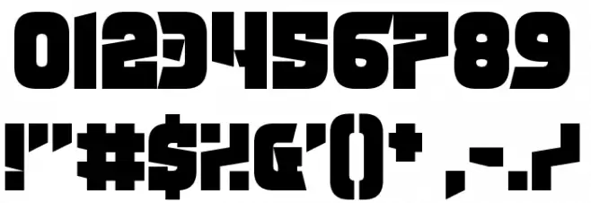 Charge Off Font OTHER CHARS