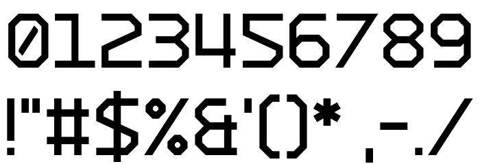 Charge Vector Bold Font OTHER CHARS