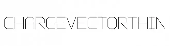 Charge Vector Thin  フリーフォントのダウンロード