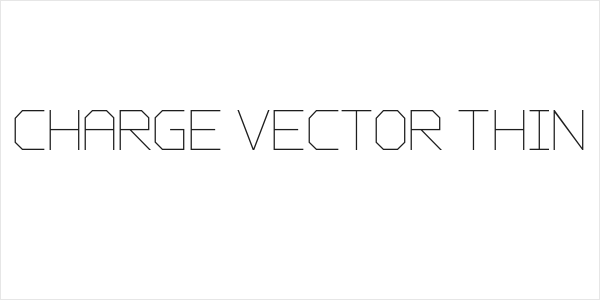 Charge Vector Thin Logo