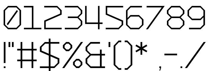 Charge Vector Font OTHER CHARS