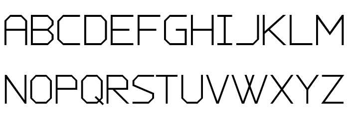 Charge Vector Font LOWERCASE