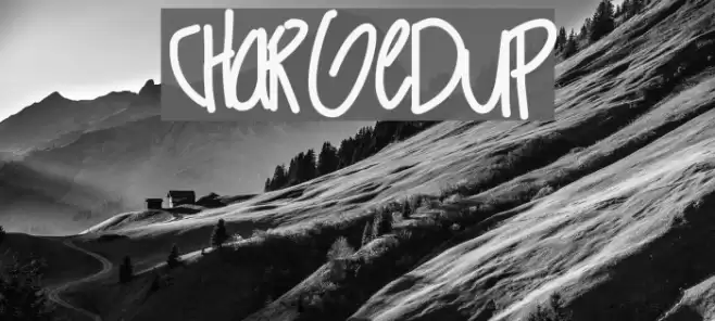 ChargedUp Font examples