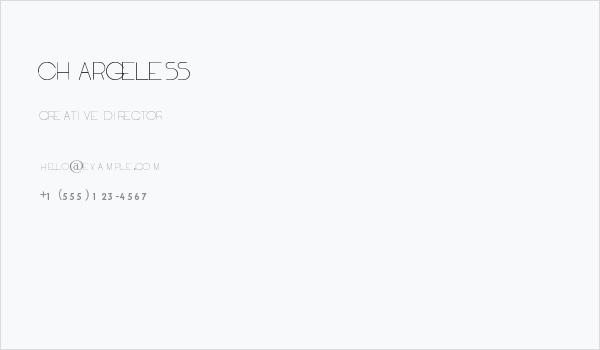 ChargeleSS Business Card